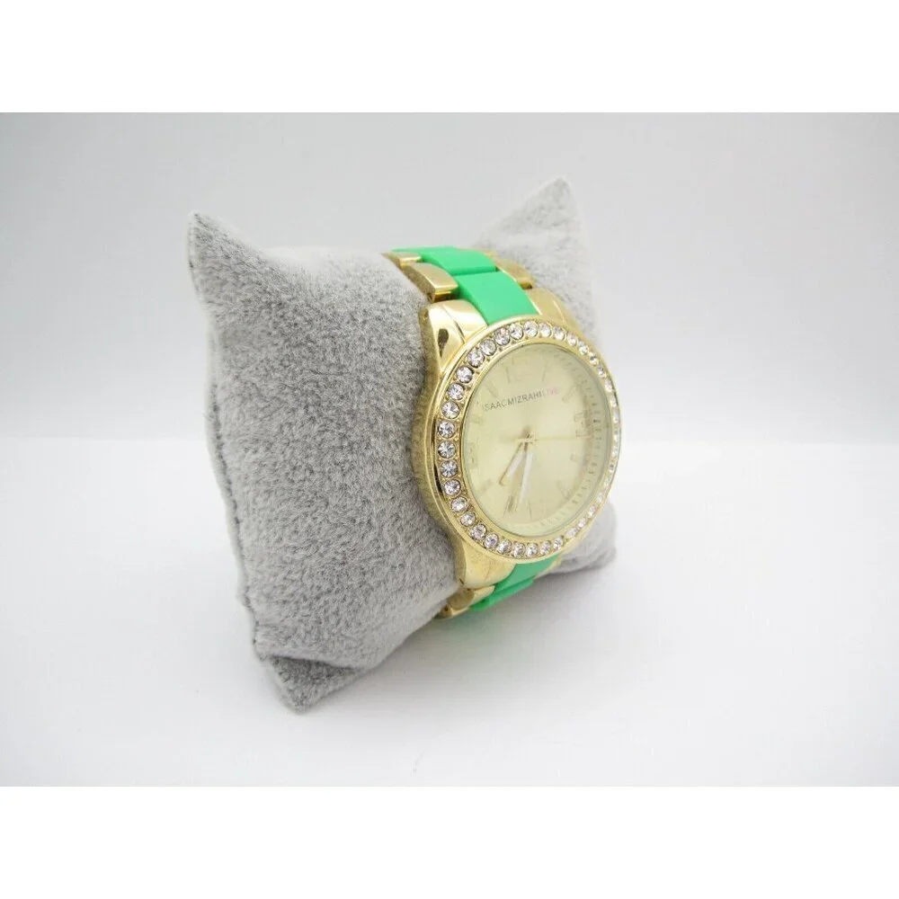 Women Isaac Mizrahi Live Quartz WR Analog 38mm Round‎ Watch (H497) 